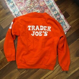 Trader Joe's Orange Sweatshirt